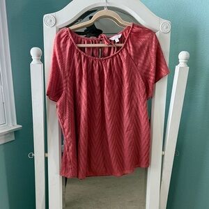 LC Lauren Conrad Coral Blouse